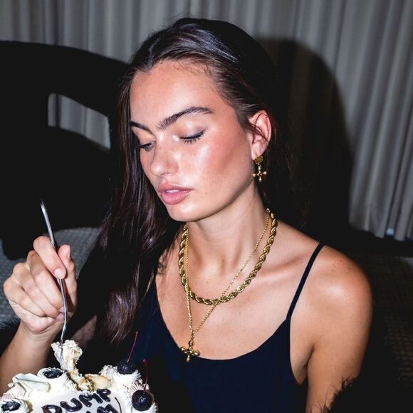 Vintage cross earrings N855 - Picture 3 of 6